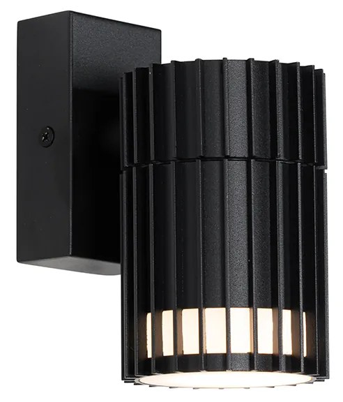 Designerska lampa ścienna zewnętrzna czarna IP44 - Boris