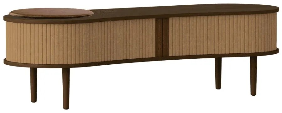 Brązowa szafka pod TV w dekorze dębu 140x40x46 cm Audacious – UMAGE