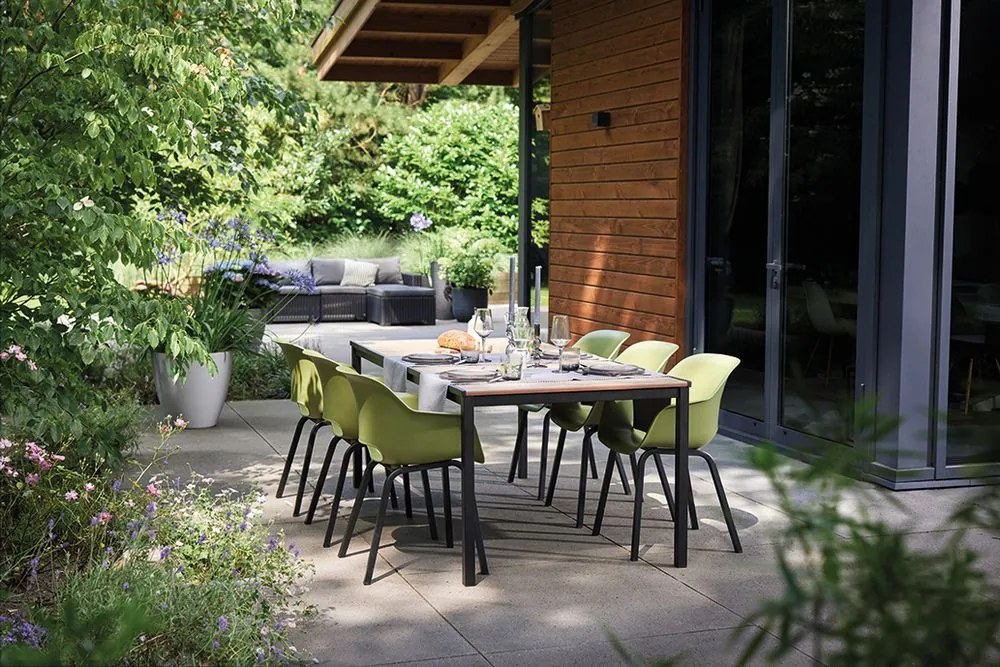 PORTO Stół ogrodowy 200 cm, orzech