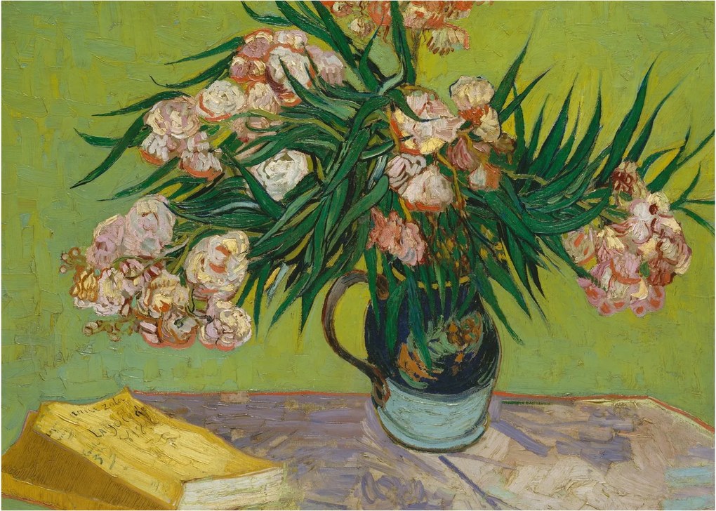 Obraz na szkle - Vincent van Gogh, Oleanders, reprodukcje (70x50 cm)