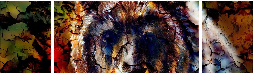 Obraz - Niedźwiedź, malarstwo (170x50 cm)