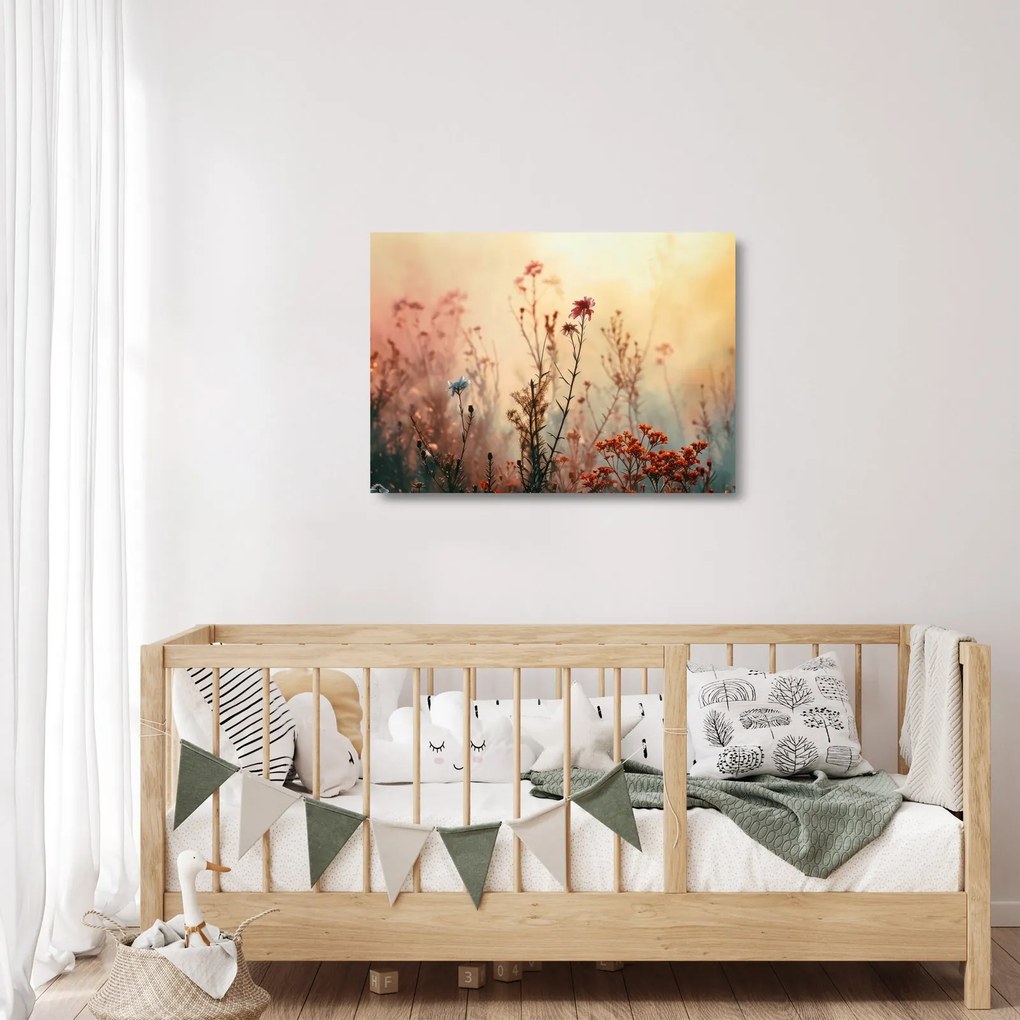 Obraz na szkle - Dzikie kwiaty (70x50 cm)