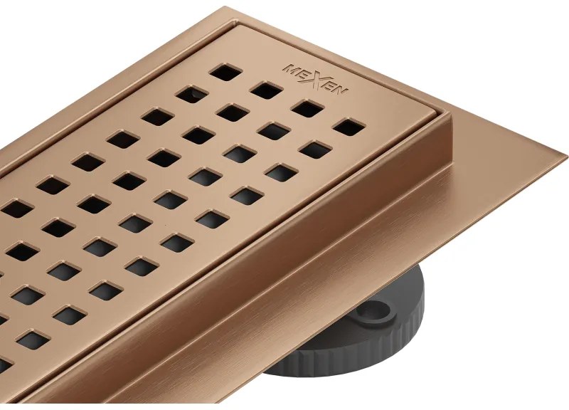 Mexen Flat 360° M08 odpływ liniowy obrotowy 80 cm, miedź szczotkowana - 1C25080-40