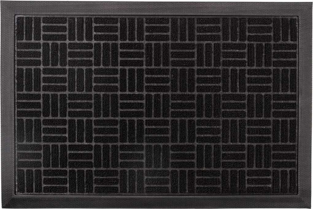 Wycieraczka 40x60cm materiałowa z gumowym spodem i krawędziami estetyczna