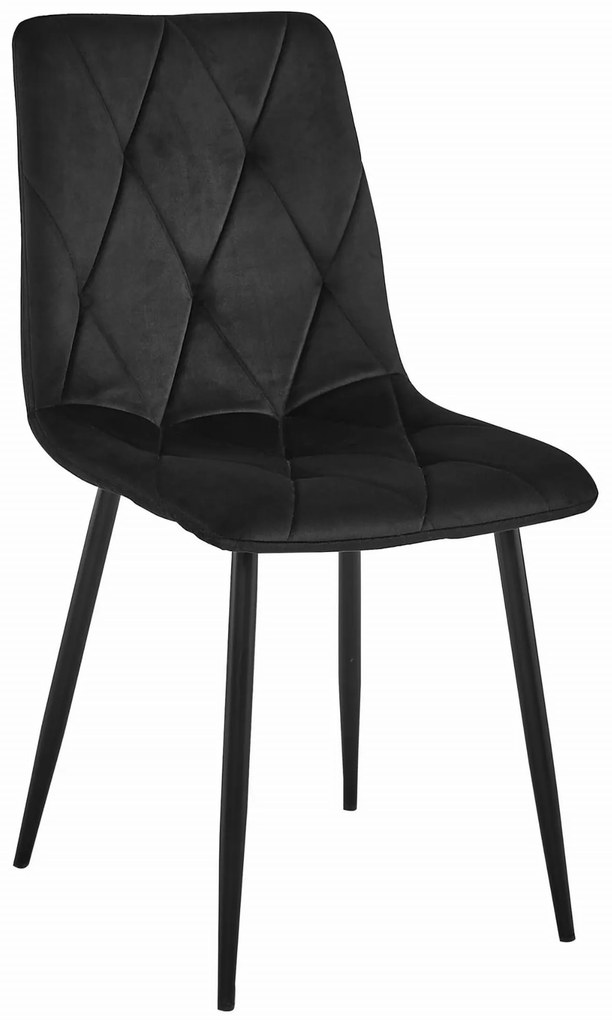 Zestaw stół NP 120x80 Craft Czarny + 4 krzesła LIBRA czarne
