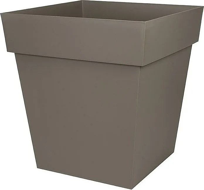 Kwadratowy doniczka Toscane 50 cm - Topowy - Odporny na mróz i promieniowanie UV - Wyprodukowany we Francji