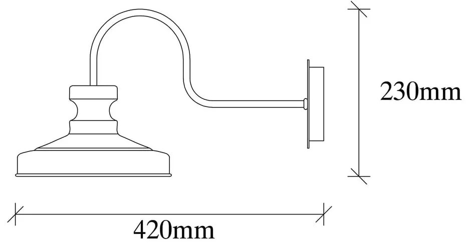 Czarny kinkiet ø 22 cm Kiruna – Opviq lights