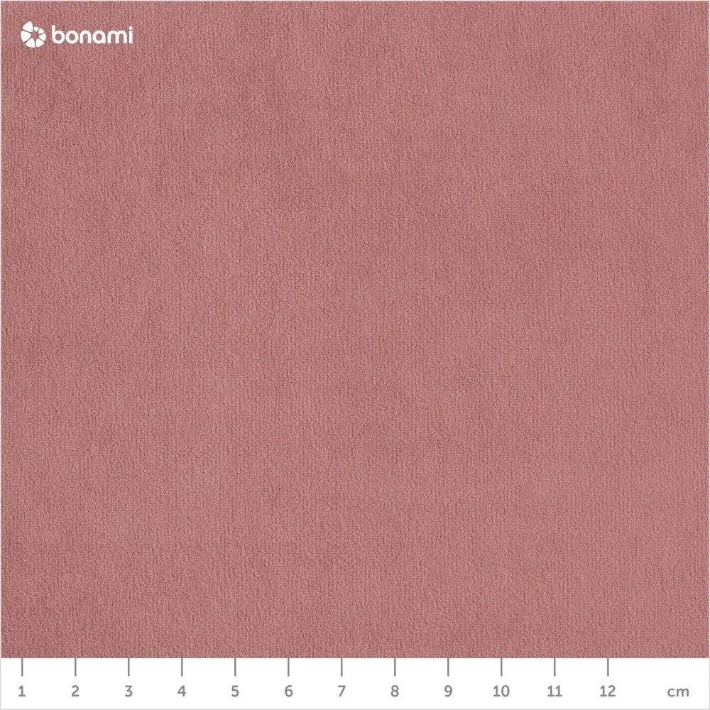 Jasnoróżowy aksamitny rozkładany narożnik (lewostronny/w kształcie litery U) Sweet Harmony – Miuform