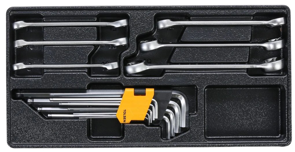 Tolsen Wózek warsztatowy mobilny na narzedzia, w tym 189 narzędzi, 7 szuflad