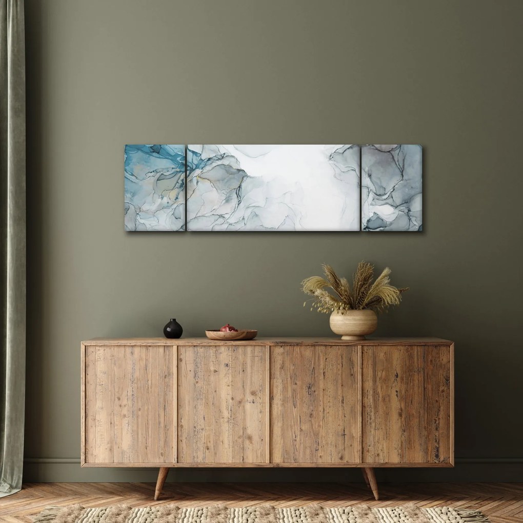 Obraz - Niebieski marmur (170x50 cm)