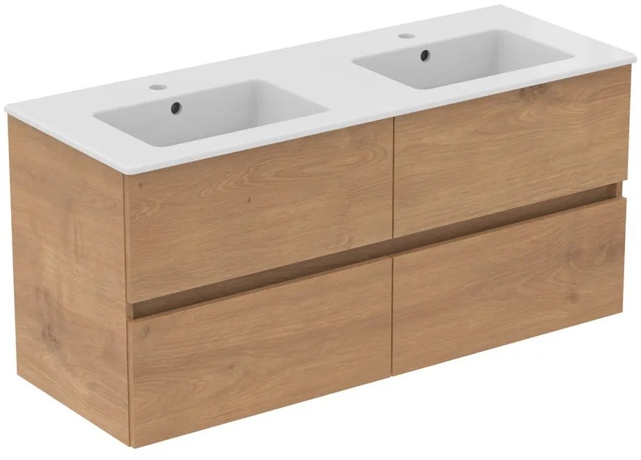 Wisząca szafka pod umywalkę w dekorze dębu 120x55 cm Eurovit+ – Ideal Standard