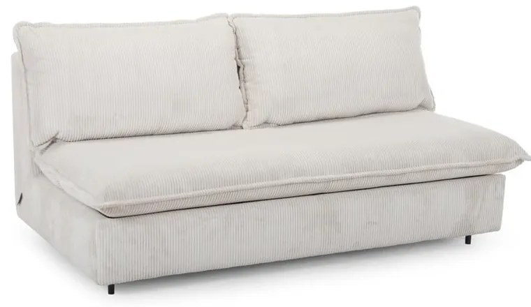 Beżowa sztruksowa rozkładana sofa 184 cm Isadora – Bobochic Paris