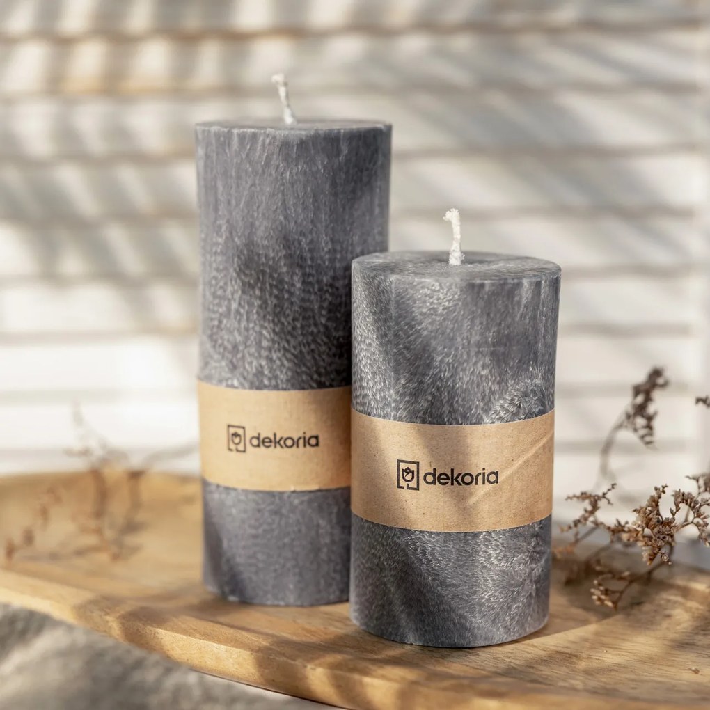 Świeca zapachowa palmowa walec Grey