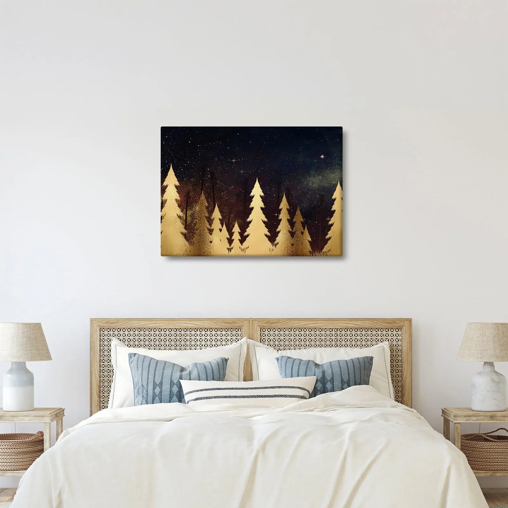 Obraz - Złota noc (70x50 cm)
