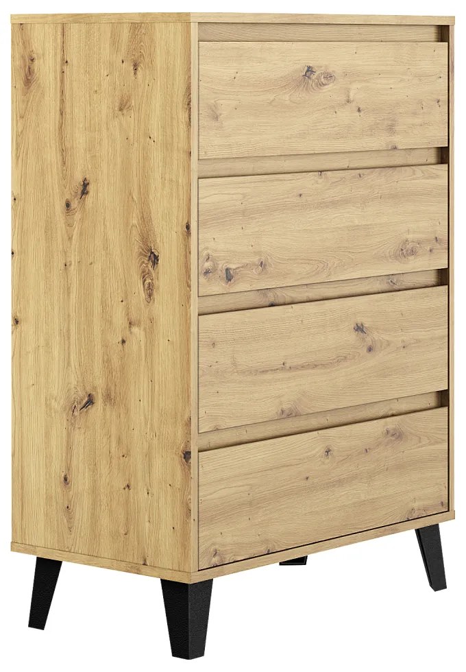 Komoda BOGAN 4S70, dąb Artisan