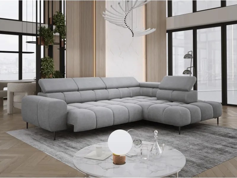 Narożnik PLAZA L wolnostojący Prawostronny w tkaninie Promocyjnej APHRODITE 19 WERSAL