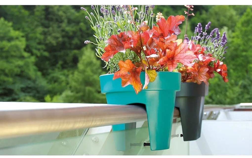 Prosperplast Doniczka na balustradę Lofly Railing terrakota, 24,5 cm , 24,5 cm