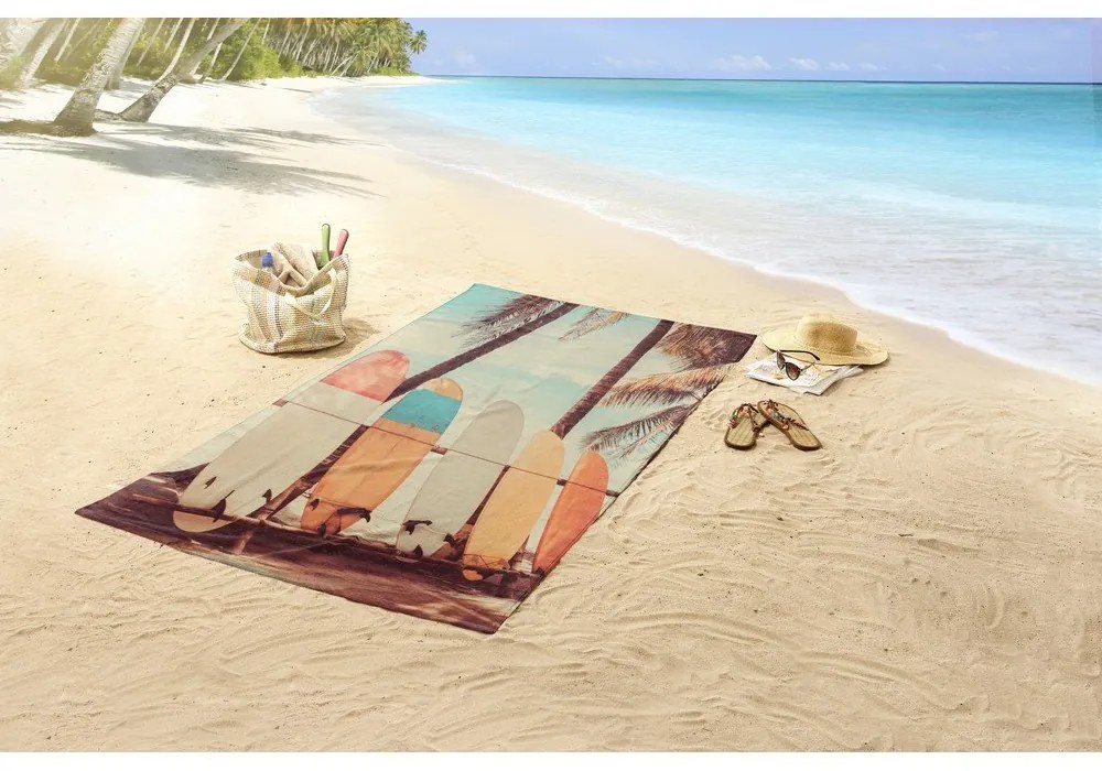 Aksamitny ręcznik plażowy 100x180 cm Vintage Surf – Good Morning