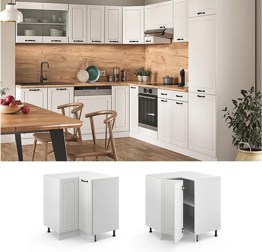 Szafka narożna biały domek wiejski 75.6x60x81.6 r-line