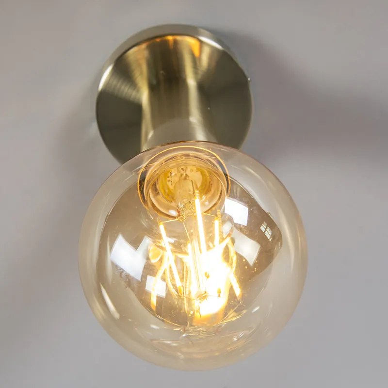 Nowoczesna lampa sufitowa złota - FacilDesignerski Oswietlenie wewnetrzne