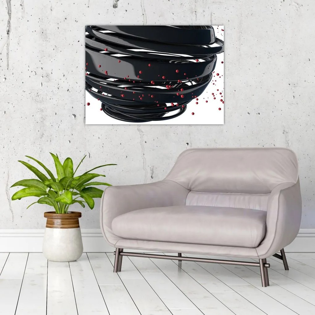 Obraz - Abstrakcja kuli ziemskiej (70x50 cm)