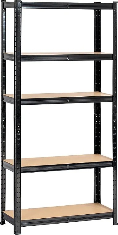 REGAŁ METALOWY 70x30x154 CZARNY