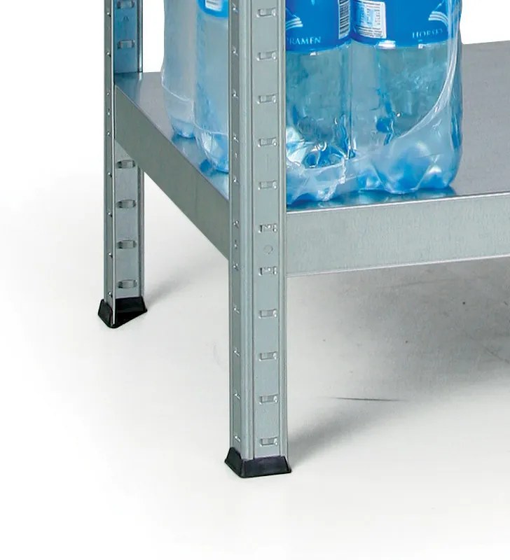 Regał metalowy, 130 kg, 1800x900x400 mm, 5 półek, ocynkowany