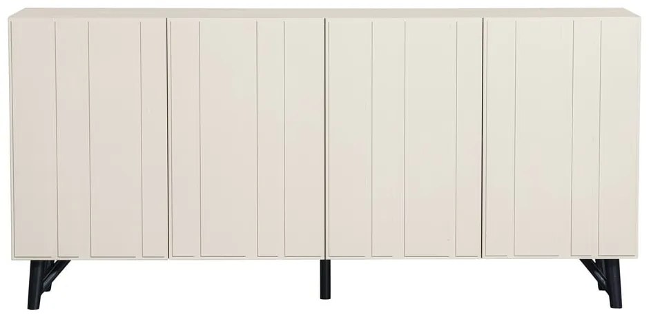 Kremowa niska komoda z litego drewna sosnowego 181x85 cm Miller – WOOOD