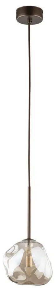 Lampa wisząca na lince LAVA 1xG9/8W/230V, kolor: brązowy/przydymiony beż