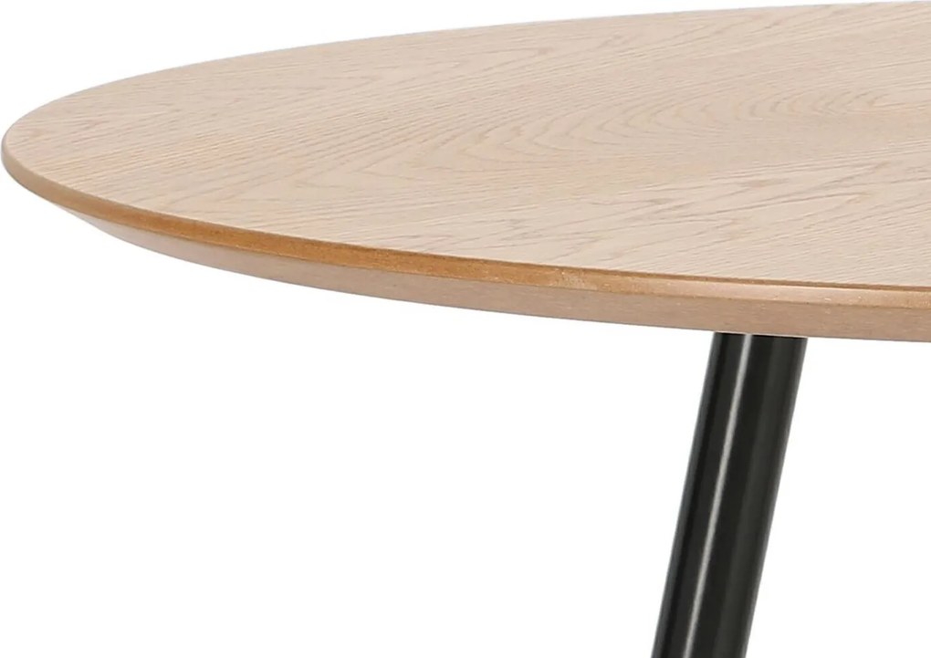 Okrągły stół na trzech nogach Sottile w stylu loft