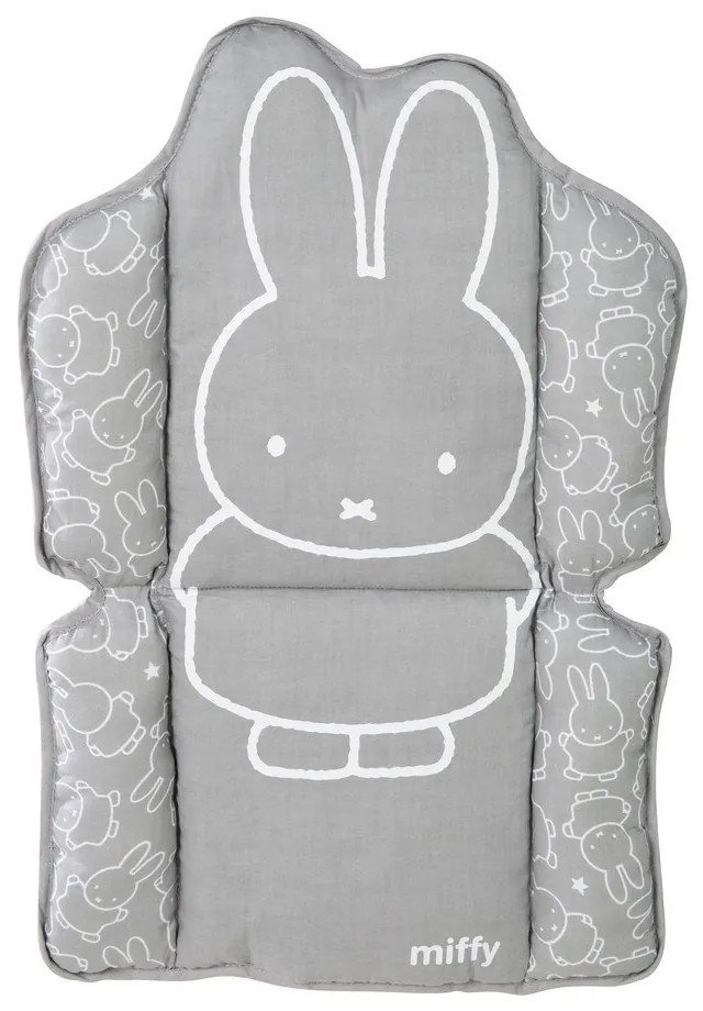Szara wkładka do krzesełka do karmienia Miffy – Roba