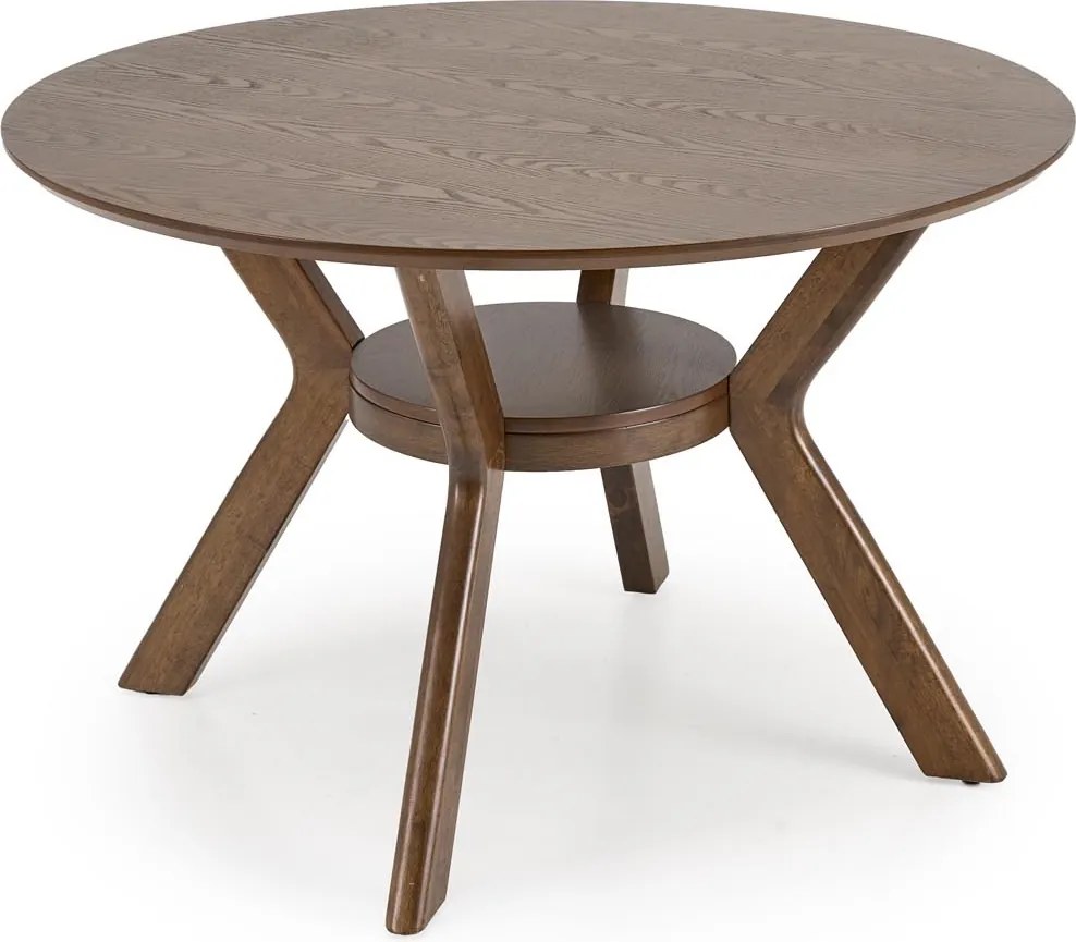 Okrągły stół w orzechowym kolorze Rupert Halmar