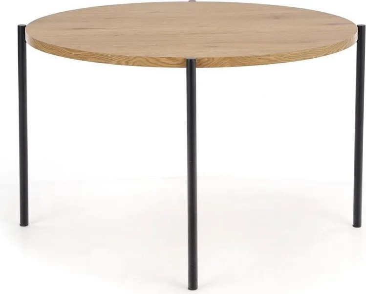 Okrągły stół do jadalni na stalowych nogach Morgan