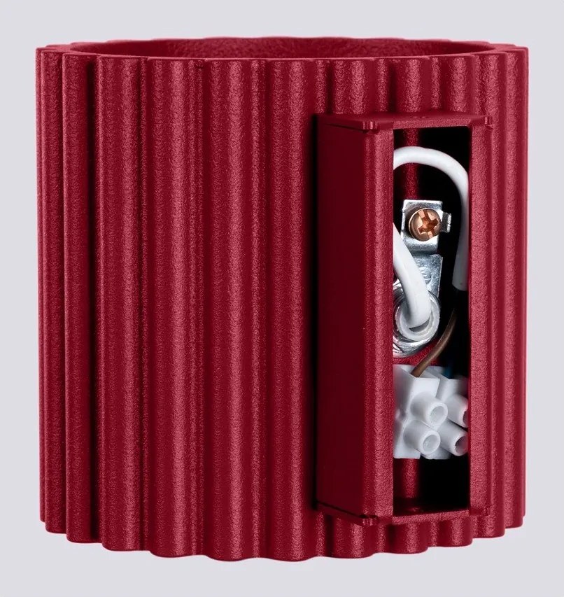 Bordowy kinkiet ø 10 cm Zora – Sollux