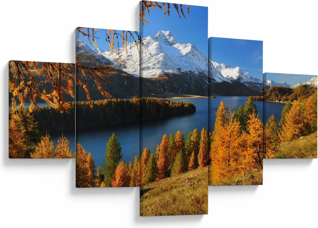 Obraz - Jesień w Alpach (125x70 cm)