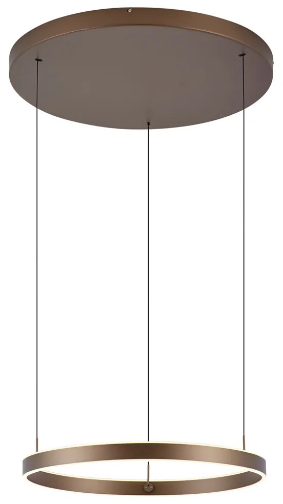 Designerska lampa wisząca ciemny brąz z 3-stopniowym ściemnianiem - Titmus Nowoczesny Oswietlenie wewnetrzne