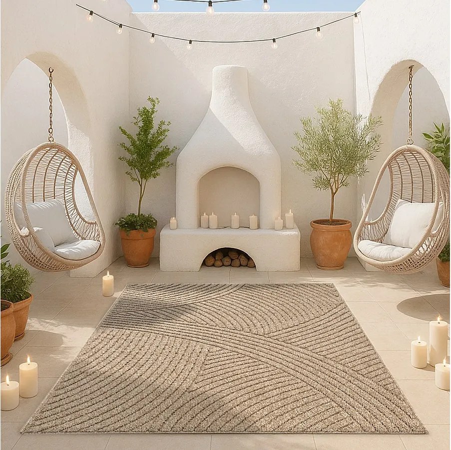 Dywan Kos nowoczesny zewnętrzny, Natura, 80 x 150 cm