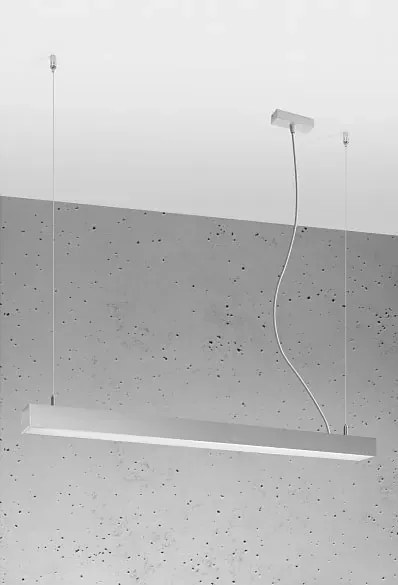 Srebrna lampa wisząca z modułem LED 4000 K - EX616-Herrick
