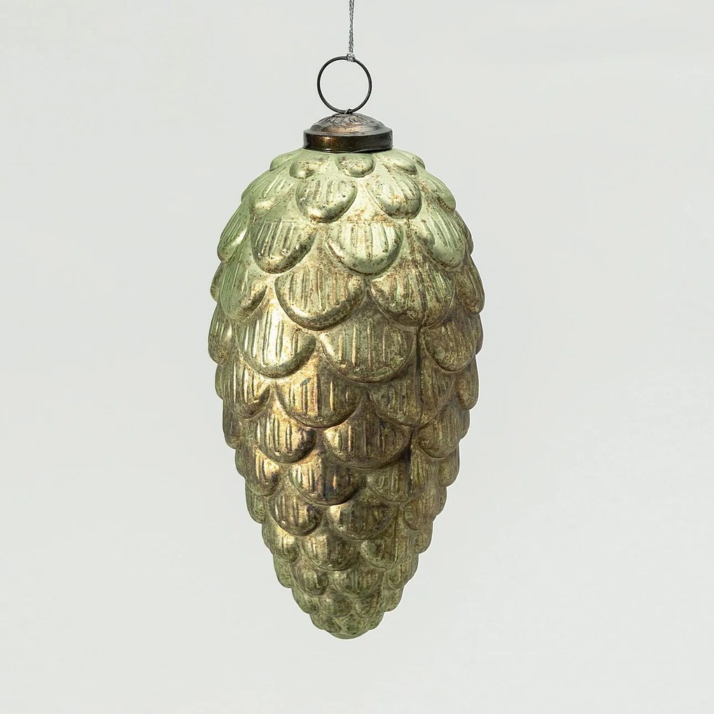 Bombka szklana Pine Green 8x8x15 cm