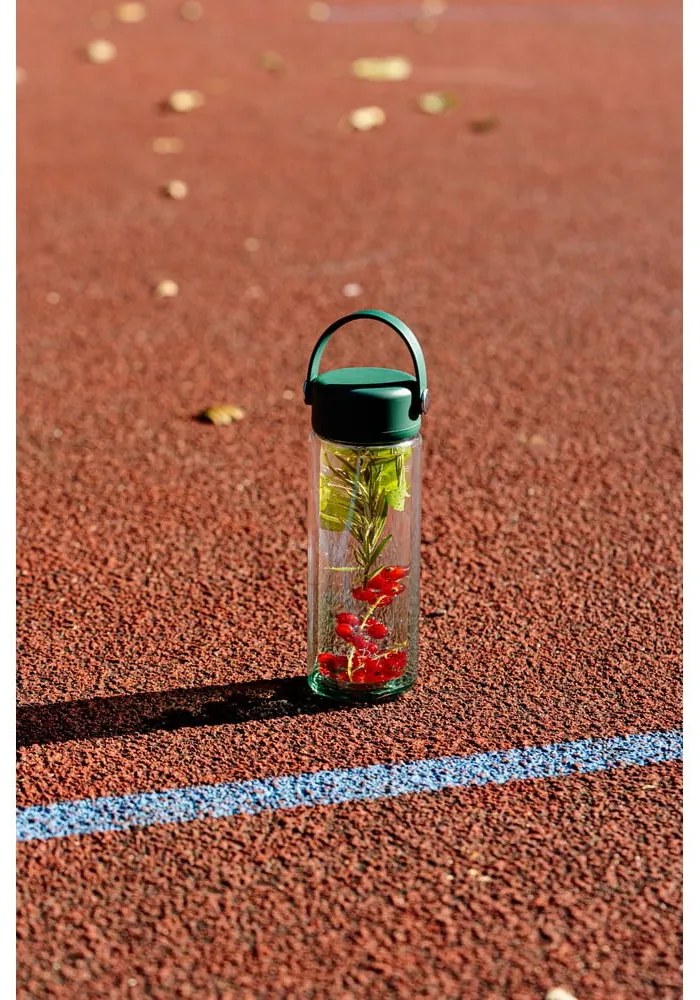 Zielona szklana butelka 350 ml Fuori – Vialli Design