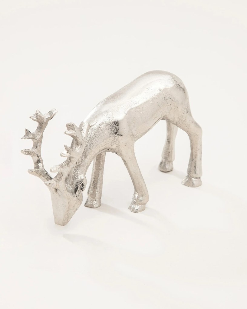Figurka jelenia Silver Deer III 18x5x11 cm