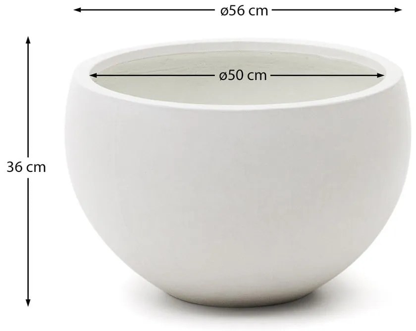 Doniczka z cementu ø 56 cm Grau – Kave Home