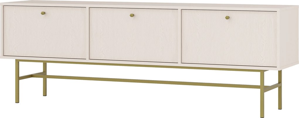 Szafka RTV stojąca TORINO 180 cm do Salonu pod Telewizor - Odcienie beżu