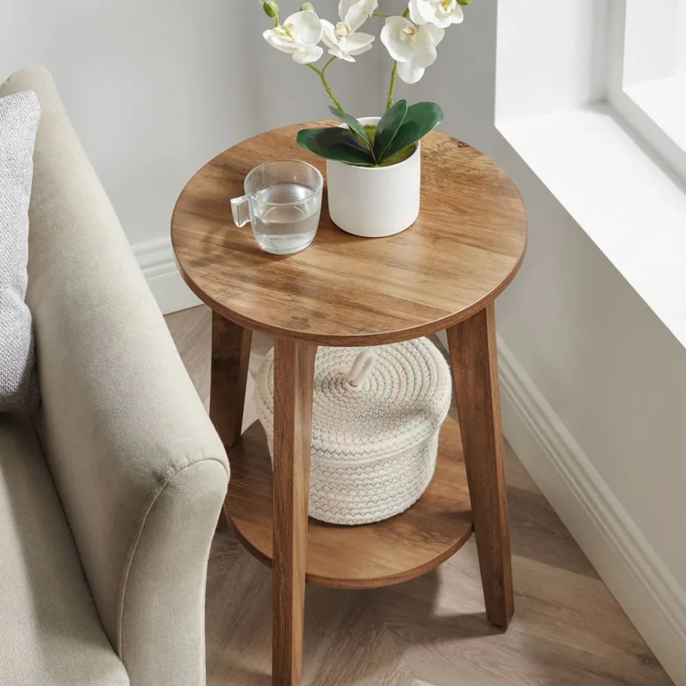 Stolik kawowy NORDIC, 40×50cm, brązowa Vasagle