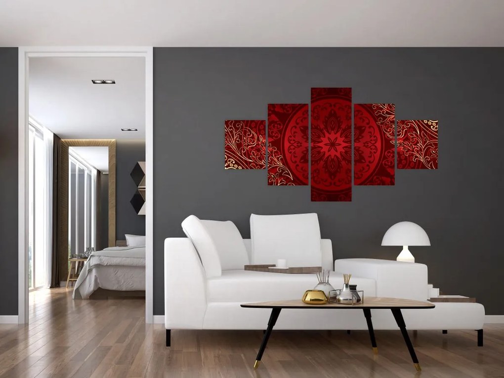 Obraz - Złote mandale (125x70 cm)