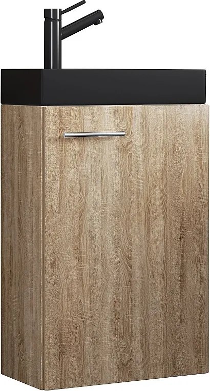 2 szt. umywalka Slito wąska czarna