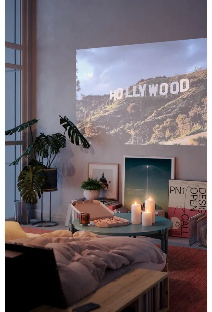 Biała sztruksowa rozkładana sofa 244 cm Base – Karup Design