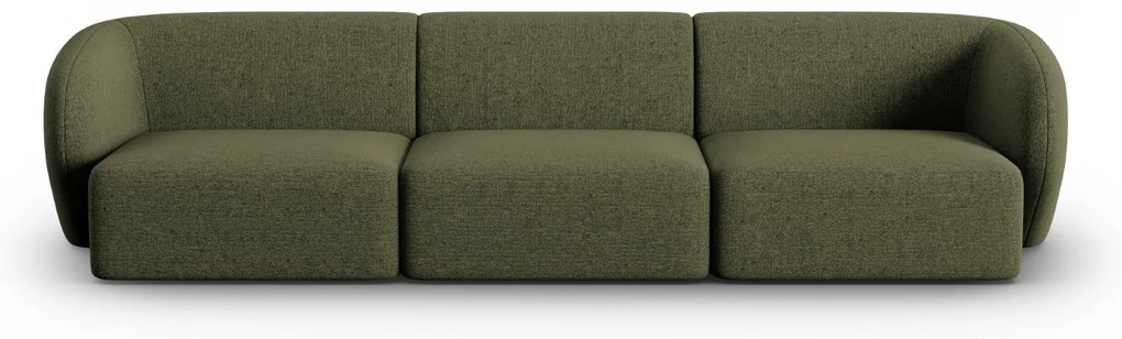 OUTLET Sofa Modułowa Szenil Zielony Melanż 259x85x74 cm Shane od Micadoni