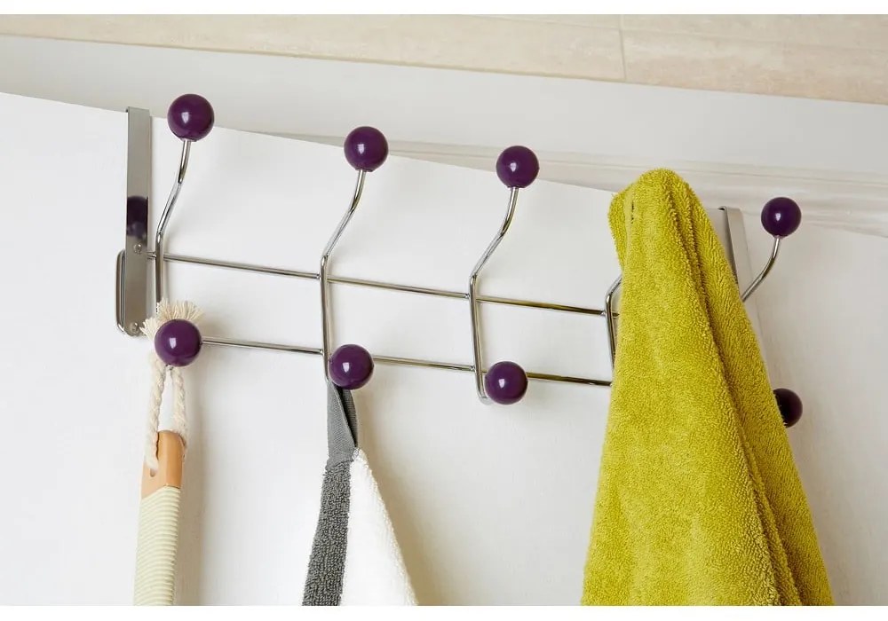 Bordowo-srebrny metalowy wieszak na drzwi 41 cm – Premier Housewares
