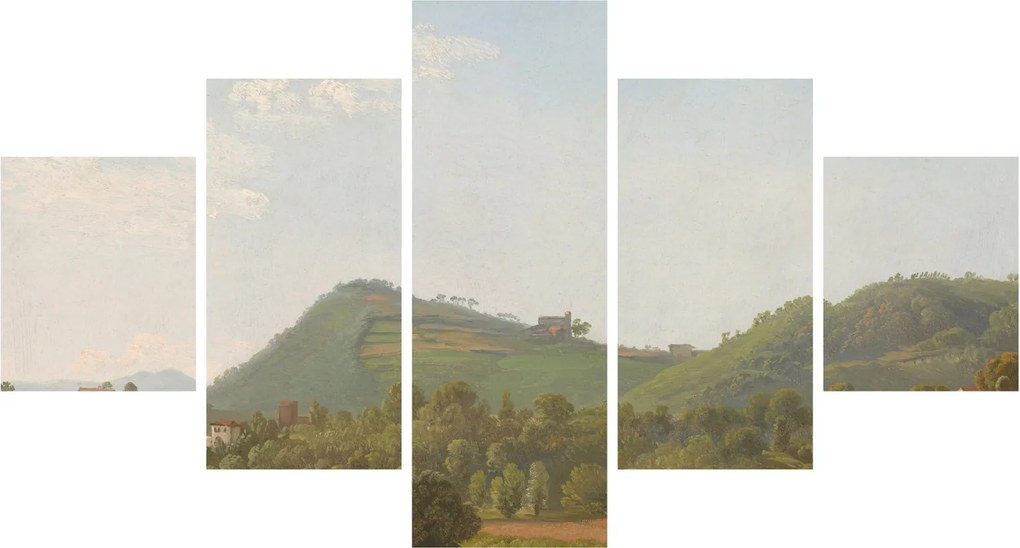Obraz - Simon Denis, View Near Naples, reprodukcje (125x70 cm)